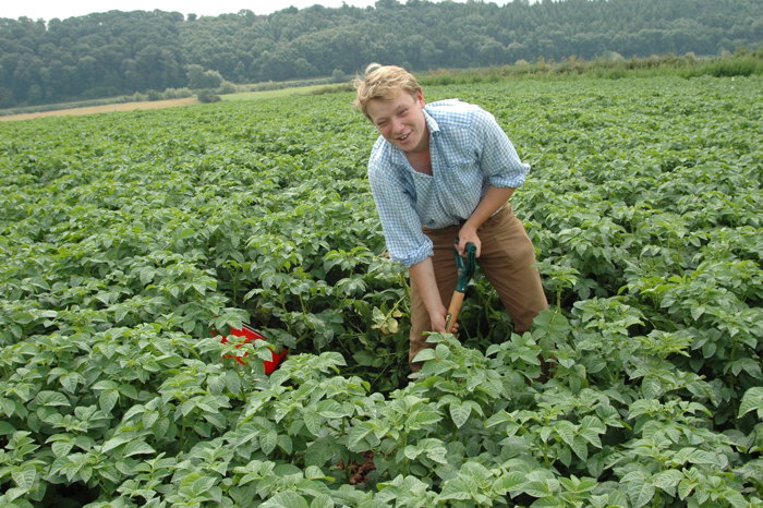 George Watkins in field