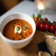 Roasted Cherry Tomato and Fresh Basil Soup